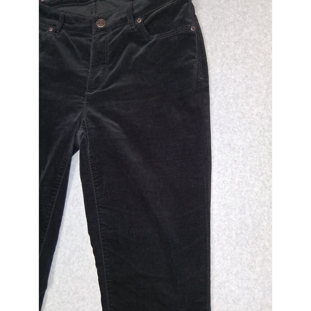 Talbots Flawless Five Pocket Straight Corduroy Pants Size 2 Black Quiet Luxury - Picture 6 of 14